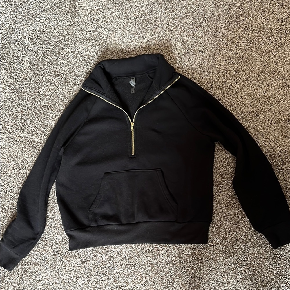 Black Half-Zip Pullover - image 1